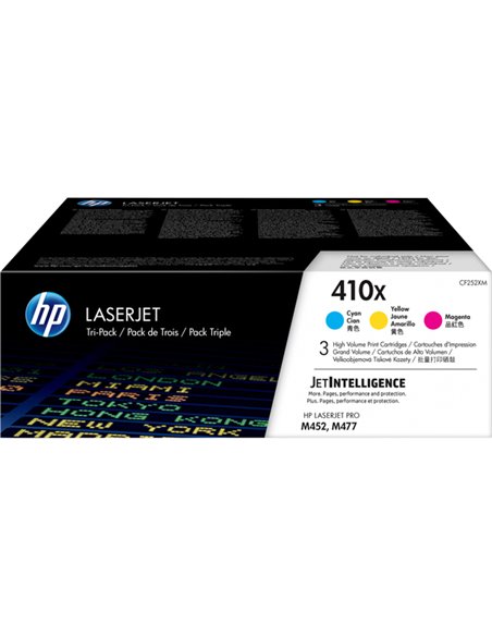 CONFEZIONE DA 3 CARTUCCE C/M/Y HP410X CF252XM HP PRODOTTI PER LASER
