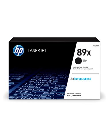 Toner Hp Nero 89X per LaserjetEnterprise M507-MFP M528 CF289X