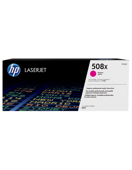 HP 508X TONER CARTRIDGE MAGENTA LASER JET SERIE M552/M553 ALTA CAPACITA CF363X HP PRODOTTI PER LASER