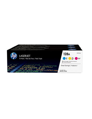 SCATOLA MULTIPACK 3 TONER COLORI CIANO/MAG/GIALLO HP LASERJET NR.128A CF371AM HP PRODOTTI PER LASER