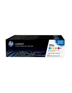 SCATOLA MULTIPACK 3 TONER COLORI CIANO/MAG/GIALLO HP LASERJET NR.125A CF373AM HP PRODOTTI PER LASER