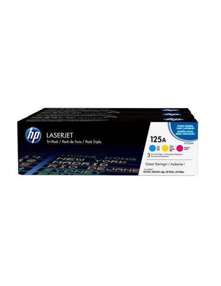 SCATOLA MULTIPACK 3 TONER COLORI CIANO/MAG/GIALLO HP LASERJET NR.125A CF373AM HP PRODOTTI PER LASER