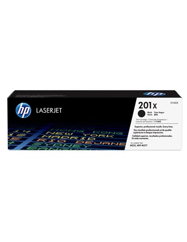 HP 201X TONER CARTRIDGE NERO LASER JET SERIE M252/M277 ALTA CAPACITA CF400X
