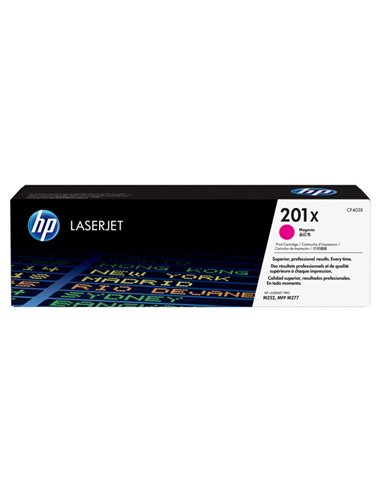 HP 201X TONER CARTRIDGE MAGENTA LASER JET SERIE M252/M277 ALTA CAPACITA CF403X HP PRODOTTI PER LASER