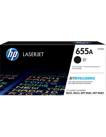 TONER NERO HP 655A COLOR LASERJET ENTERPRISE SERIE M652-M653-M681-M682 CF450A HP PRODOTTI PER LASER