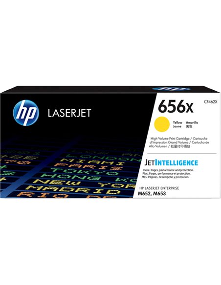 TONER GIALLO HP656X COLOR LASERJET ENTERPRISE M652-M653 CF462X HP PRODOTTI PER LASER
