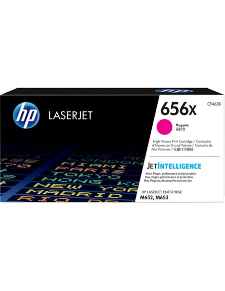 TONER MAGENTA HP656X COLOR LASERJET ENTERPRISE M652-M653 CF463X HP PRODOTTI PER LASER