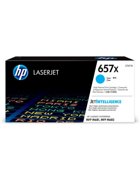 TONER CIANO HP 657X COLOR LASERJET ENTERPRISE M681-M682 CF471X