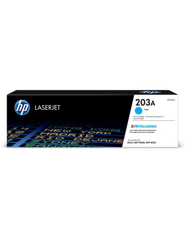 Cartuccia toner ciano originale LaserJet HP 203A_1.300PAG CF541A HP PRODOTTI PER LASER