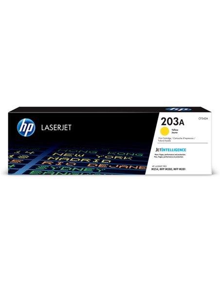 Cartuccia toner giallo originale LaserJet HP 203A_1.300PAG CF542A