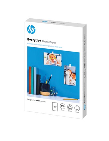 Hp Confezione da 100 fogli carta fotografica lucida HP Everyday 10 x 15 cm CR757A HP INKJET