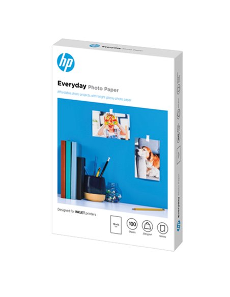 Hp Confezione da 100 fogli carta fotografica lucida HP Everyday 10 x 15 cm CR757A HP INKJET