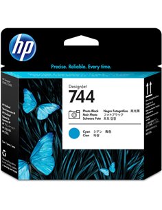 TESTINA DI STAMPA NERO FOTOGRAFICO/CIANO DESIGNJET HP 744 F9J86A HP PRODOTTI PER STAMPANTI GRAFICHE