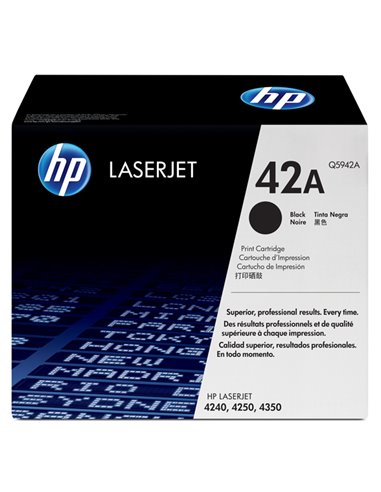 CARTUCCIA DI STAMPA SMART PER STAMPANTI HP LASERJET 4250/4350 NERO 10000PG. Q5942A HP PRODOTTI PER LASER
