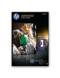 RISMA 100 FG CARTA HP ADVANCED GLOSSY PHOTO PAPER 250 G/M²-10 X 15 CM BORDERLESS Q8692A