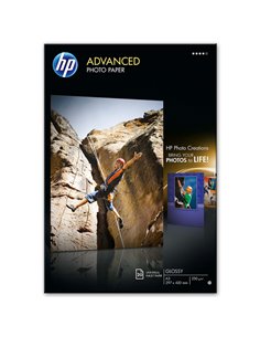 RISMA 20 FG CARTA FOTOGRAFICA HP ADVANCED LUCIDA 250 G/M² A3/297X420MM Q8697A HP INKJET