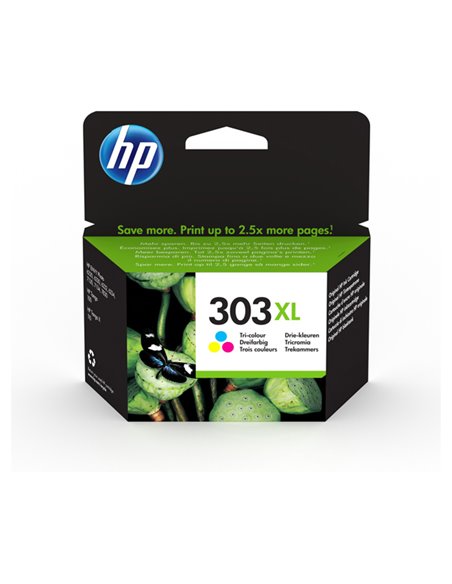 CARTUCCIA A GETTO D'INCHIOSTRO HP 303XL TRICROMIA T6N03AE