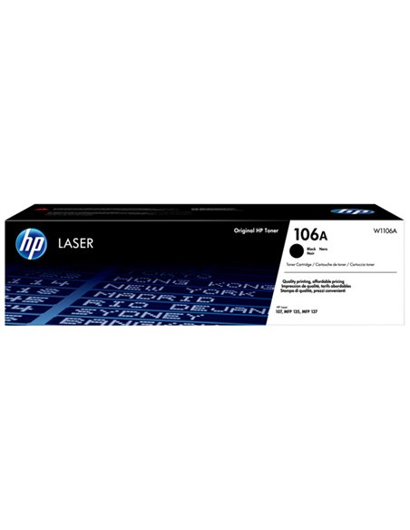 Cartuccia Toner Nero 106A per HP Laser Jet 107 -MFP 135/137_1.000 pag W1106A