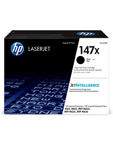 Cartuccia toner nero originale LaserJet HP 147X per HP FP M 635 z W1470X HP PRODOTTI PER LASER