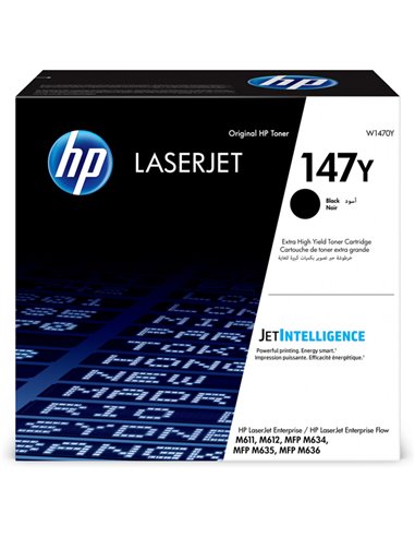 Cartuccia toner Hp nero LaserJet HP 147Y ad altissima capacitA' W1470Y HP PRODOTTI PER LASER