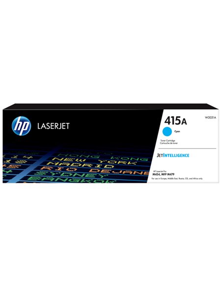Cartuccia toner Ciano 415A per HP Color LaserJet Pro M 454 Series/ Pro M 454 dn W2031A