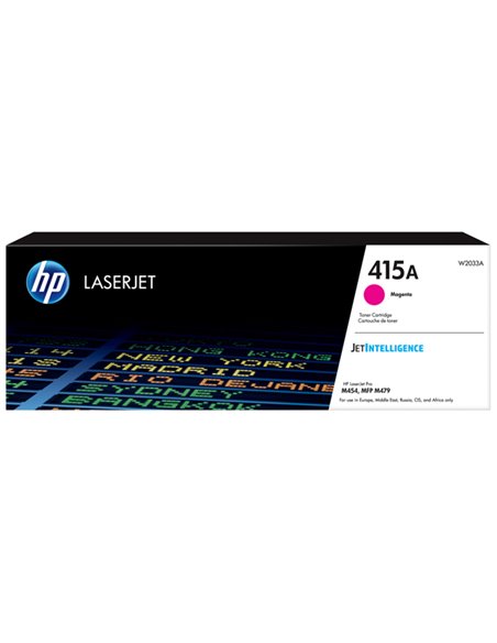 Cartuccia toner Magenta 415A per HP Color LaserJet Pro M 454 Series/ Pro M 454 d W2033A