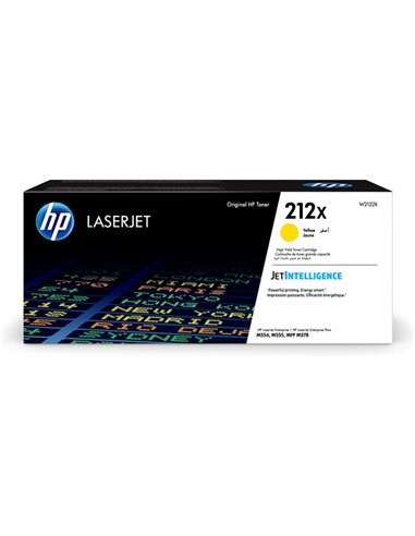 Cartuccia Toner Giallo 212X per Hp Laser Jet Enterprise M554-M555-MFP M578 Serie W2122X HP PRODOTTI PER LASER