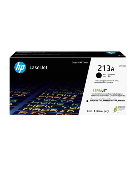 Hp Cartuccia toner originale nero LaserJet HP 213A _3.000 pag W2130A HP PRODOTTI PER LASER