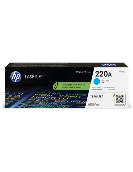 HP Cartuccia toner originale ciano LaserJet HP 220A_1.800 pag W2201A HP PRODOTTI PER LASER