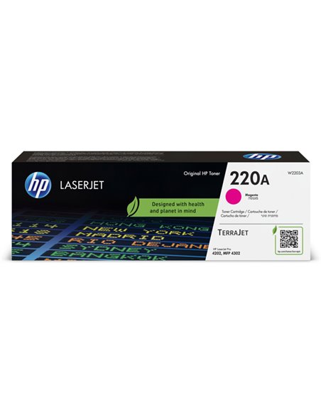 HP Cartuccia toner originale magenta LaserJet HP 220A_1.800 pag W2203A