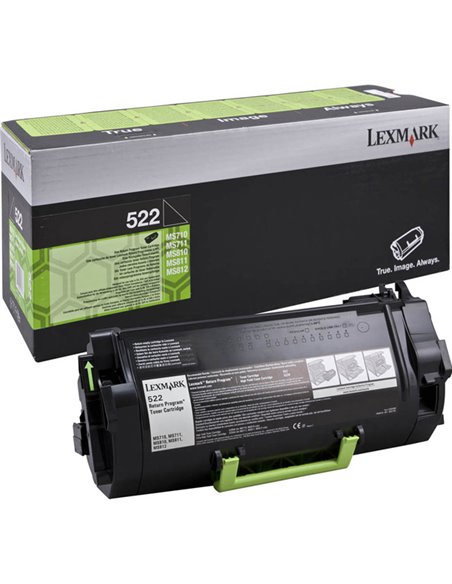 TONER 522 RETURN PROGRAM CAPACITA' STANDARD 52D2000 LEXMARK BPD TONER PER LASER
