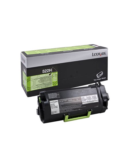 TONER 522H RETURN PROGRAM ALTA CAPACITA' 52D2H00 LEXMARK BPD TONER PER LASER