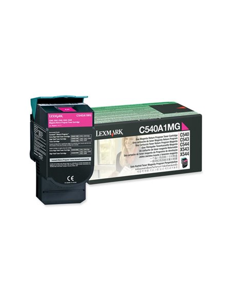 TONER RETURN PROGRAM MAGENTA C540 C543 C544 X543 CAPACITA' STANDARD C540A1MG