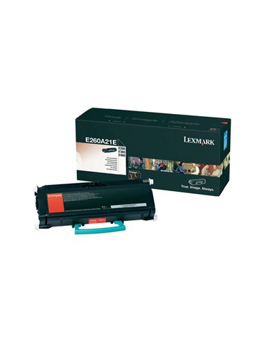 TONER NERO NON RETURN PROGRAM E260 E360 E460 CAPACITA' STANDARD E260A21E LEXMARK TONER NON RETURN