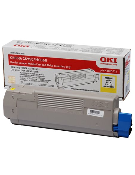 TONER C5850/C5950 GIALLO 43865721