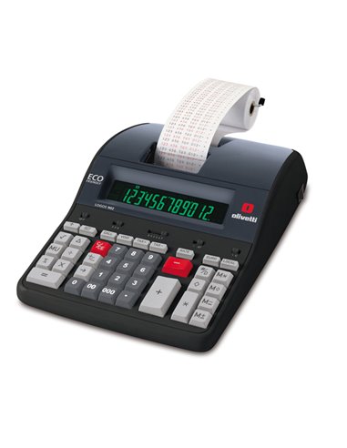 CALCOLATRICE LOGOS 902 PROFESSIONALE 12 CIFRE E 2 COLORI 4 OPERAZIONI BASE B5895 OLIVETTI DA TAVOLO SCRIVENTI
