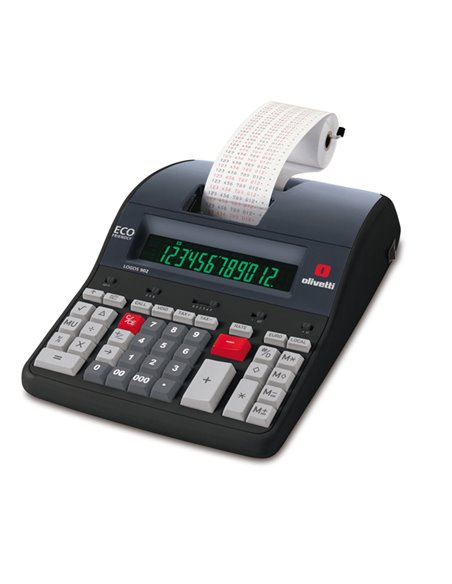 CALCOLATRICE LOGOS 902 PROFESSIONALE 12 CIFRE E 2 COLORI 4 OPERAZIONI BASE B5895 OLIVETTI DA TAVOLO SCRIVENTI