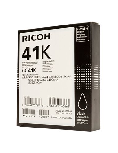 CARTUCCIA INK NERO PER SG3110DN/DNW 405761 405761 RICOH TONER FOTOCOPIATORI