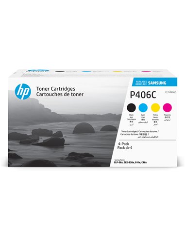 Hp/Samsung Toner CYMK CL-P406C 4-pk SU375A SAMSUNG PRODOTTI VARI