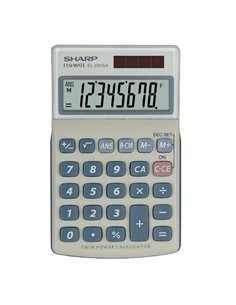 Sharp Calcolatrice tascabile EL240SAB Bianco/Grigio 8 cifre EL240SAB SHARP TASCABILI