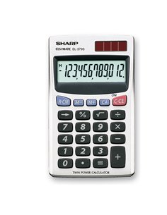 CALCOLATRICE EL 379SB 12 CIFRE TASCABILE SHARP EL379SB