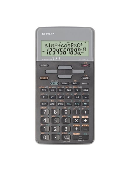 CALCOLATRICE SCIENTIFICA EL 531 GRIGIA EL531THBGY SHARP SCIENTIFICHE-GRAFICHE