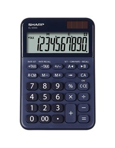 Calcolatrice da tavolo, EL M335 10 cifre, colore blu ELM335 BBL SHARP DA TAVOLO