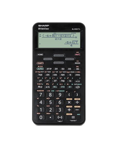 Sharp Calcolatrice Scientifica EL-W531TL-Nero ELW531TLBBK SHARP SCIENTIFICHE-GRAFICHE