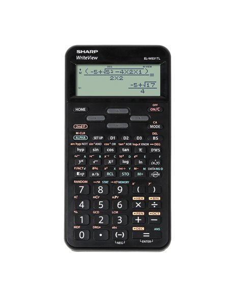 Sharp Calcolatrice Scientifica EL-W531TL-Nero ELW531TLBBK SHARP SCIENTIFICHE-GRAFICHE