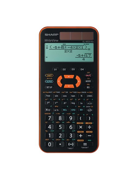 Sharp Calcolatrice Scientifica EL-W531XG-Arancione ELW531XGYR SHARP SCIENTIFICHE-GRAFICHE