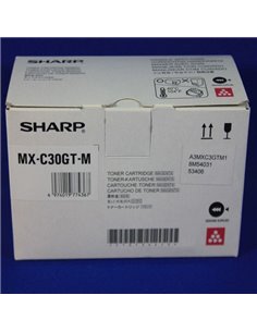 TONER MAGENTA PER MX-C250F / MX-C300W MXC30GTM SHARP TONER FOTOCOPIATORI