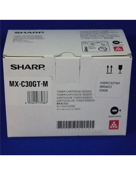 TONER MAGENTA PER MX-C250F / MX-C300W MXC30GTM SHARP TONER FOTOCOPIATORI
