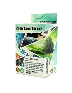 CARTUCCIA INK NERO PER PRINT C/HP AD ALTA CAPACITA' HP 302XL JRHP302XLB STARLINE INKJET COMPATIBILI