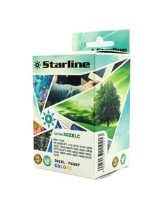CARTUCCIA INK TRICROMIA PER PRINT C/HP ALTA CAPACITA' HP 302XL JRHP302XLC STARLINE INKJET COMPATIBILI